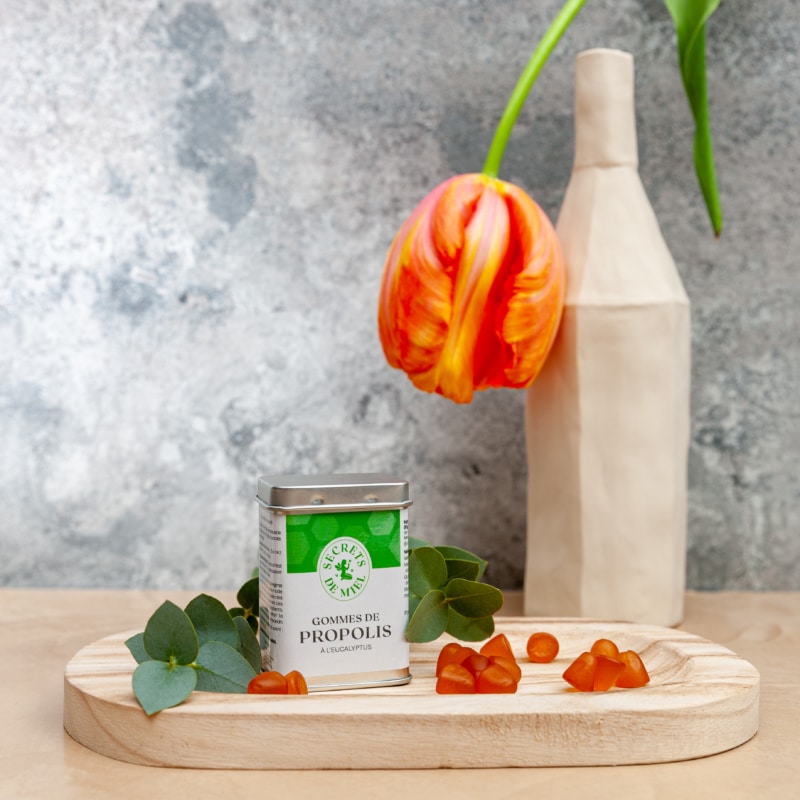 Gommes de propolis à l'eucalyptus